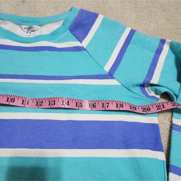 Wildfox size small gorgeous teal and blue sweater - Picture 4 of 7